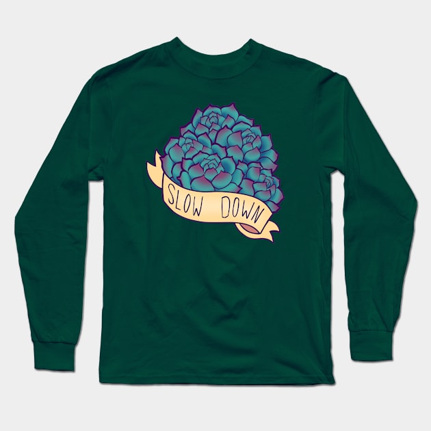 Slow Down Long Sleeve T-Shirt by mcbenik